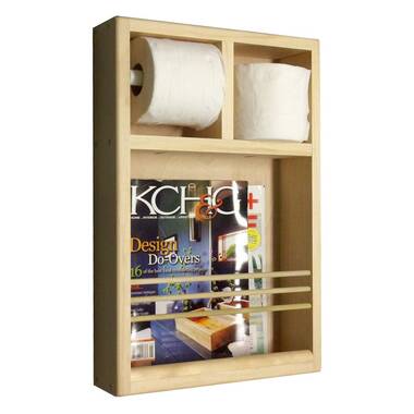 Monterey-17 Combination Toilet Paper Holder Recessed Magazine Rack