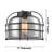 Adette Glass Semi Flush Mount-25611914