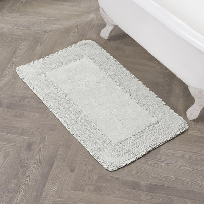 Laura Ashley Ruffle 100% Cotton Bath Rugs