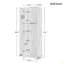 Armoire de rangement avec deux portes, bureau, tablette réglable-1438417523