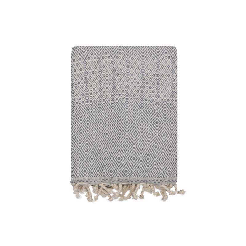Serviette de plage 100% coton Lawlor, Bleu