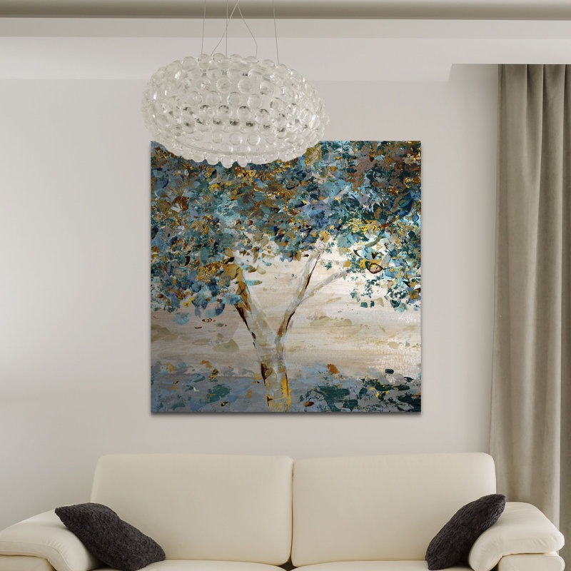 Soupçon de crépuscule - Peinture, H 16 po x l 16 po x P 1,5 po, Toile tendue