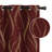 100% Blackout Thermal Insulated Curtains - Wave Line with Dots Gold Print, Grommet Top, 2 Panels-73219869-73219867
