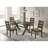 Carbon Knotty Nutmeg Rectangular Dining Table