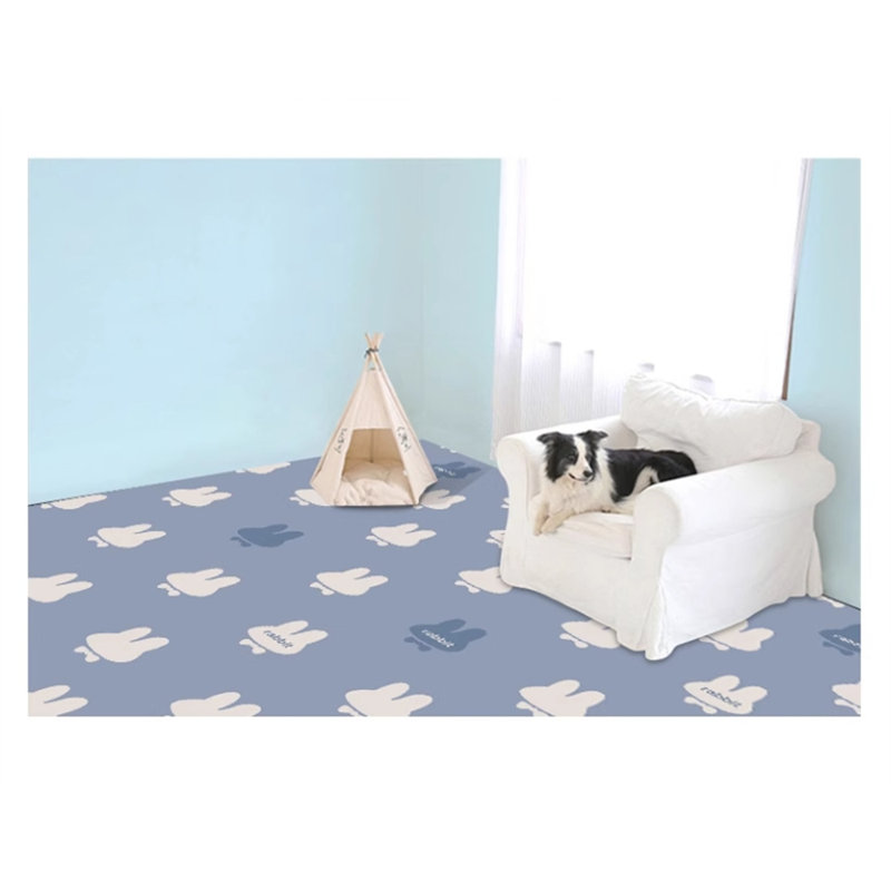 Lit orthopédique en polyester pour animaux, H 70,86 po x l 62,99 po x P 0,13 po