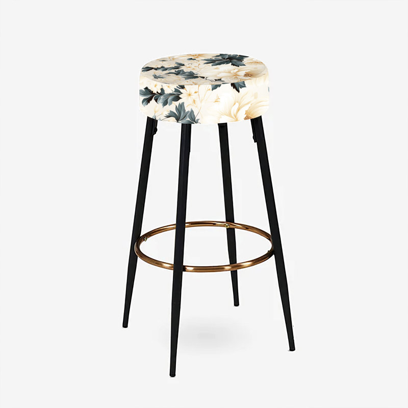 Ensemble de 2 tabourets de bar Antique Autumn Floral Elegance V