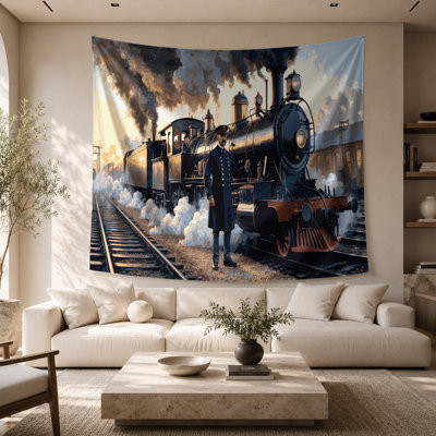 Tapisserie murale «Transagement chemin de fer»