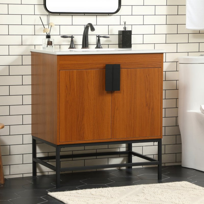 Ensemble de meuble-lavabo simple 30 po Corley, Teck