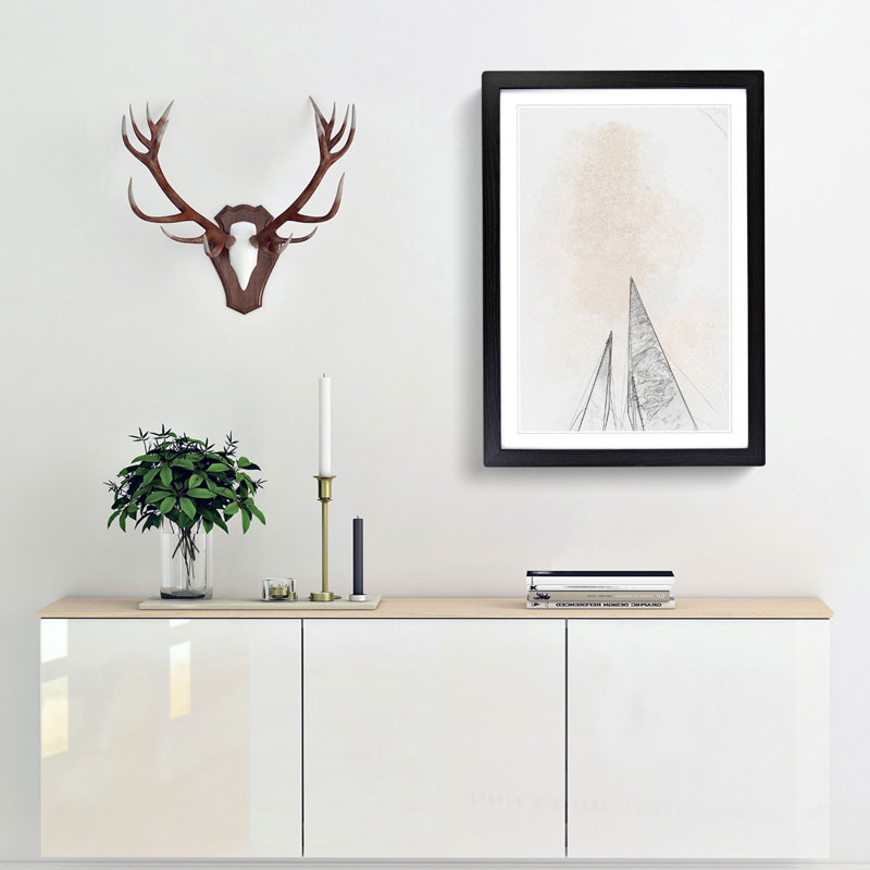 Sketching the Architecture Vol.52 - Picture Frame Drawing Print, Black Framed, 48cm H x 36cm W x 2cm D