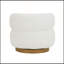 Chaise de salon luxueuse avec mouvement pivotant