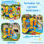 Jeu gonflable 11 'x 11' avec deux glissades d'eau, une piscine et un souffleur d'air de 450 W pour les enfants-98411775