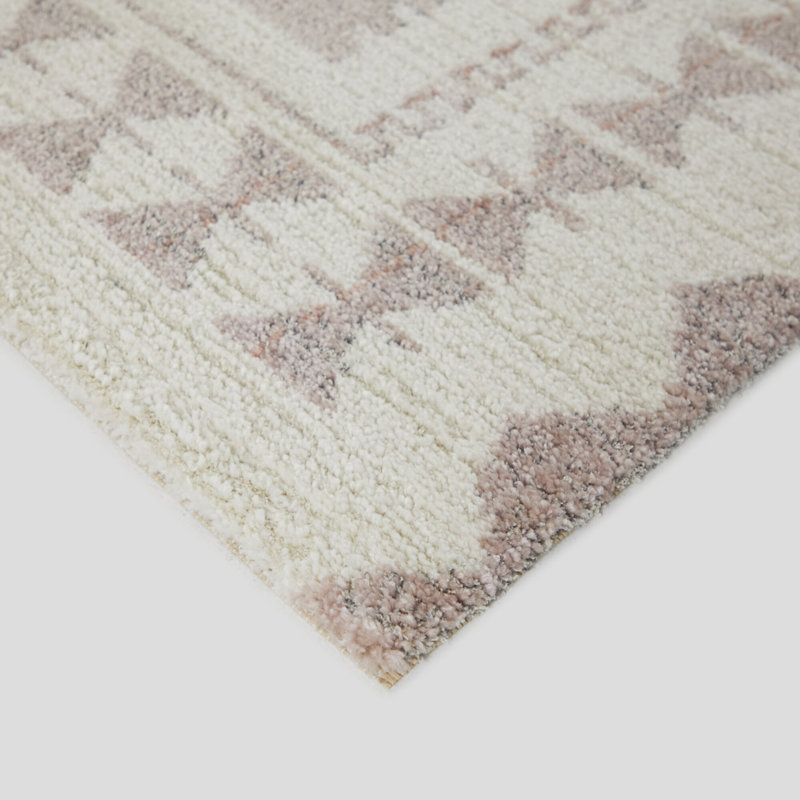 Tapis rose clair Ansar, Rectangle 5 pi 3 po x 7 pi