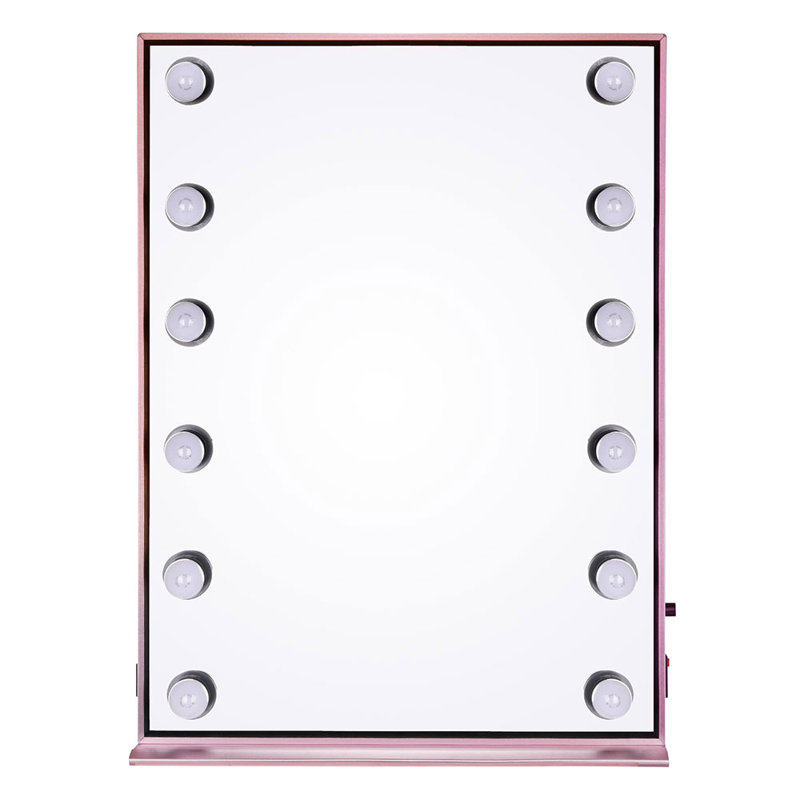Metal Flat Floor Mirror with Shelves
