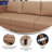 Commercial Modular Armless Middle Chair With Solid Wood Legs-202021492