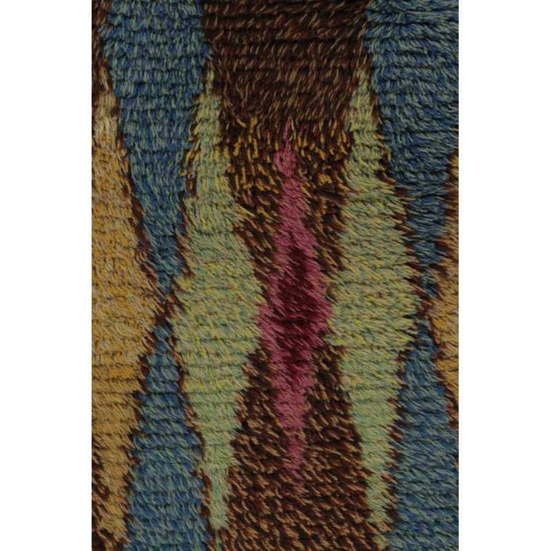 Scandinavian One-of-a-Kind 2’7”x4’2” Hand Knotted Area Rug