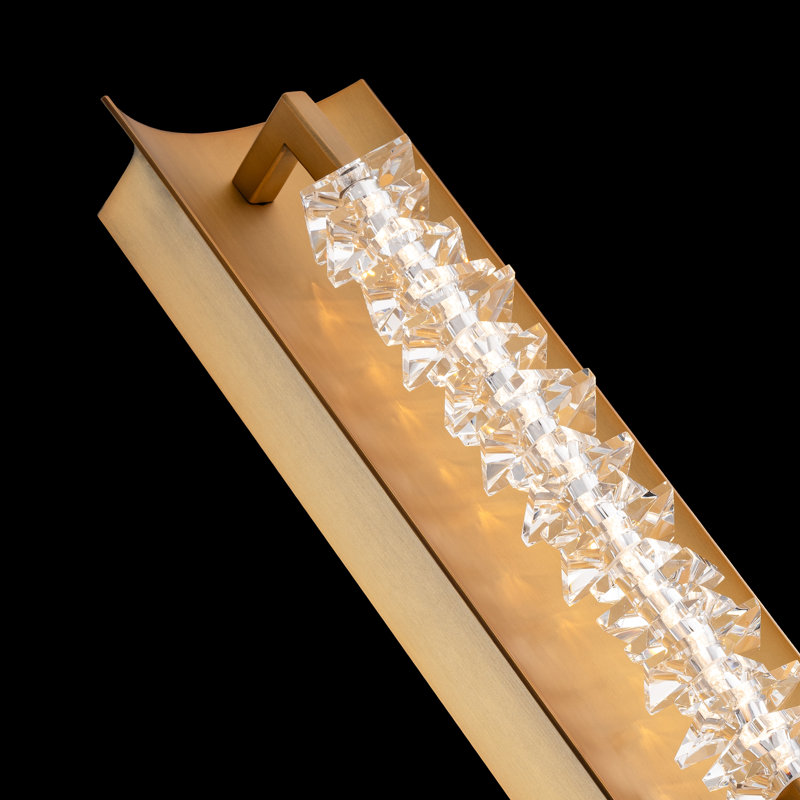 Twirl 1 - Light LED Armed Sconce, Aged Brass