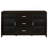 Nyler Cappuccino 3-drawer Rectangular TV Console