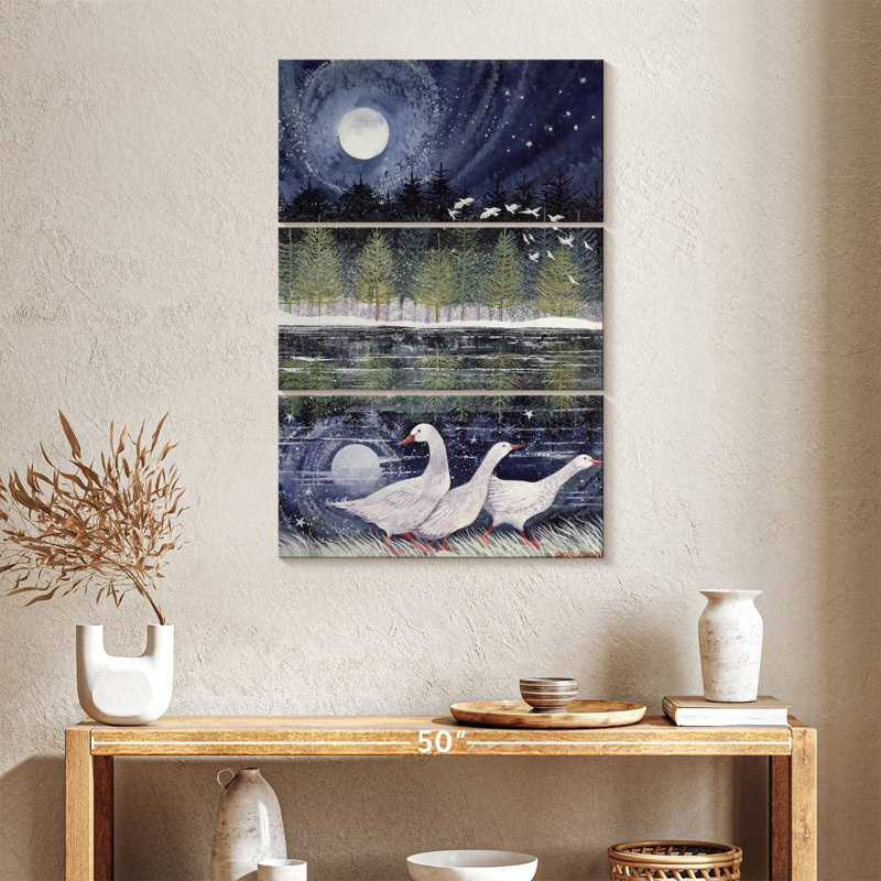 Brampt Snow Geese, 38" H x 24" W