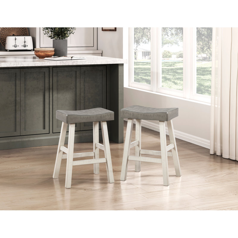 Ensemble de 2 tabourets à hauteur de comptoir de style transitionnel, Tabouret de comptoir (siège d'une hauteur de 25 p