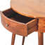 Console Odyssey en bois massif, 1 tiroir, châtaignier, brun foncé-2087228835