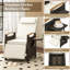 Table d'appoint à dossier inclinable avec repose-pieds Winston Porter-1010924294