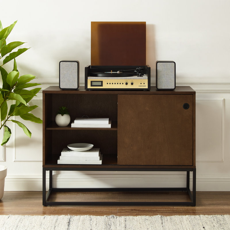 Byron 30'' H Media Shelves, Light Brown