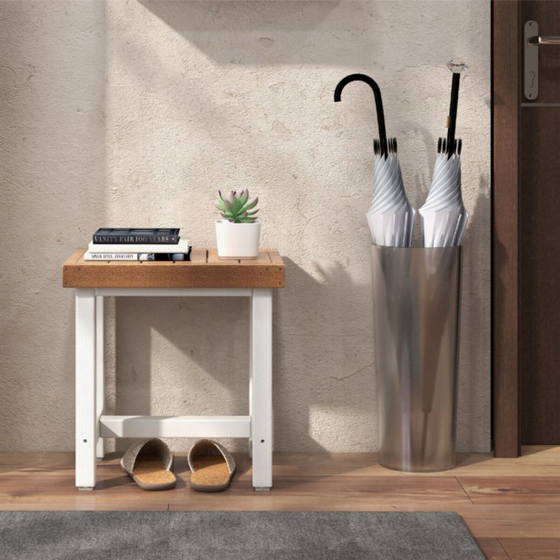 Banc de douche en bois manufacturé l 18 po Ghassan