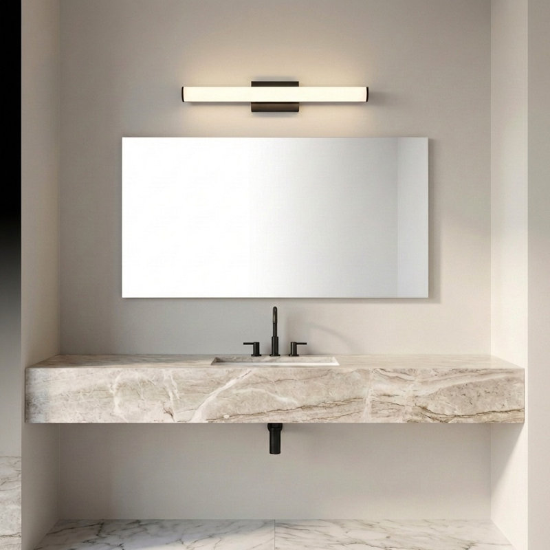 Meuble-lavabo Cavitt, H 3 po x l 18 po x P 3,1 po, Nuit noire