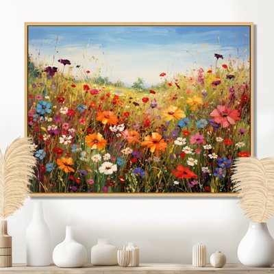 Colorful Wildflowers Meadow Blooms I - Wildflowers Wall Decor
