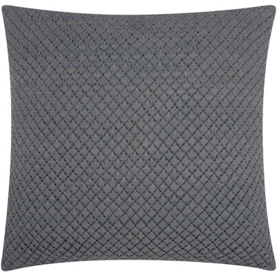  Square Leather/Suede Pillow Cover & Insert