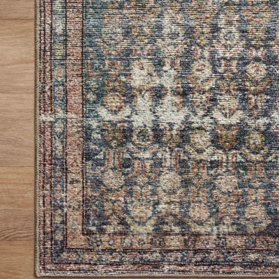 Tapis océan / brique Amber Lewis x Loloi Billie