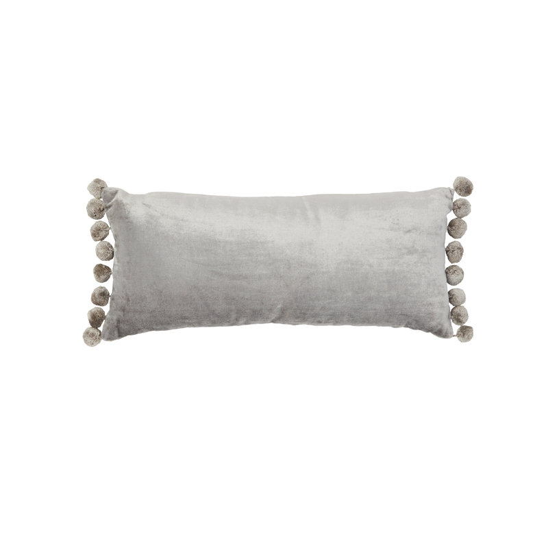 Housse de coussin rectangulaire en velours et insert Jodhpur, Bleu ardoise