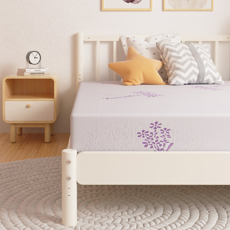  EGOHOME 6" Lavender Medium Memory Foam Mattress, Full, 6"