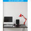 Metal Desk Lamp, Architect Gooseneck Multi-Joint Clip Table Lamp, Adjustable Swing Arm Desk Lamp, E26 Base, Red-49665478
