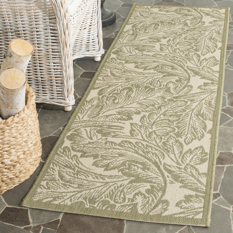Herefordshire Performance Floral Indoor/Outdoor Area Rug, Rectangle 2' x 3'7"