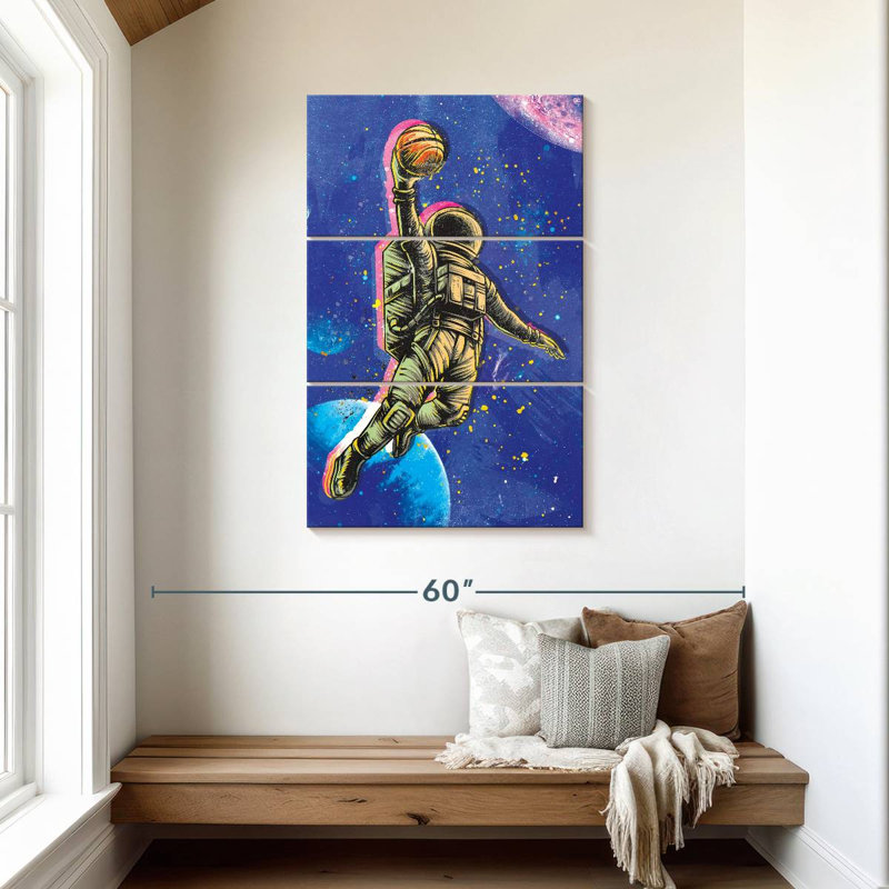Space Dunk, 45" H x 28" W