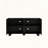 Sideboard Buffet Cabinet with Honeycomb Textured Doors and Sphere Legs