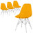 Culley Modern Acrylic Side Chair – Armless Transparent Accent Chair Lightweight Molded Plastic Seating for Dining Room, Kitchen, Vanity, Office, or Banquet-111987820-123385365