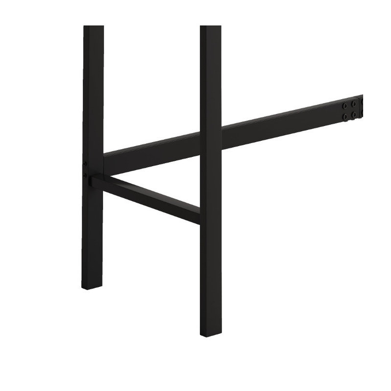 Pub & Kitchen Dining Table Set - 3 Hanging Stools, Modern Long Design for Home