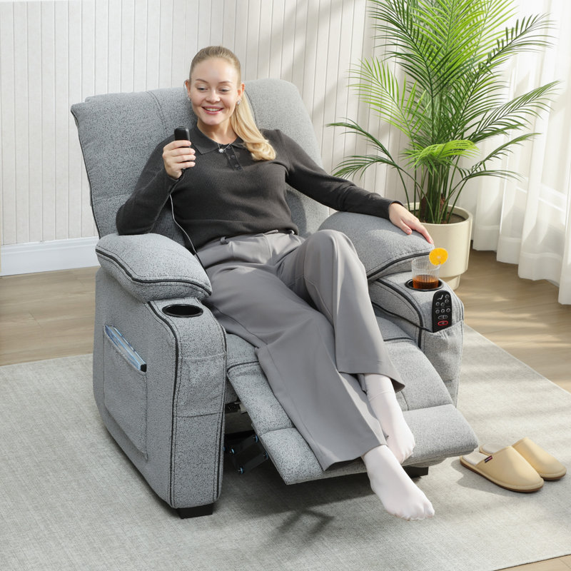 96cm Wide Velvet Standard Recliner