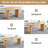 Modern Farmhouse Extendable 59.06" to 90.55" Table Dining Set for 4-8-699640336-699640339-699640328