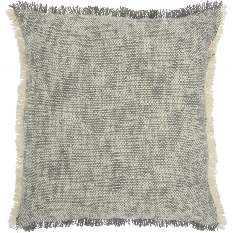  Abstract Pattern Throw Pillow, Gray