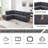 Dark Grey Living Room 2-Piece Sofa Set-1894807083