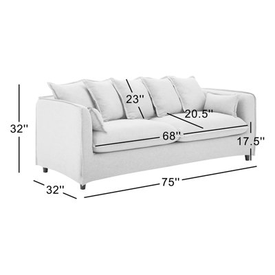 Avalon Slipcover Fabric Sofa