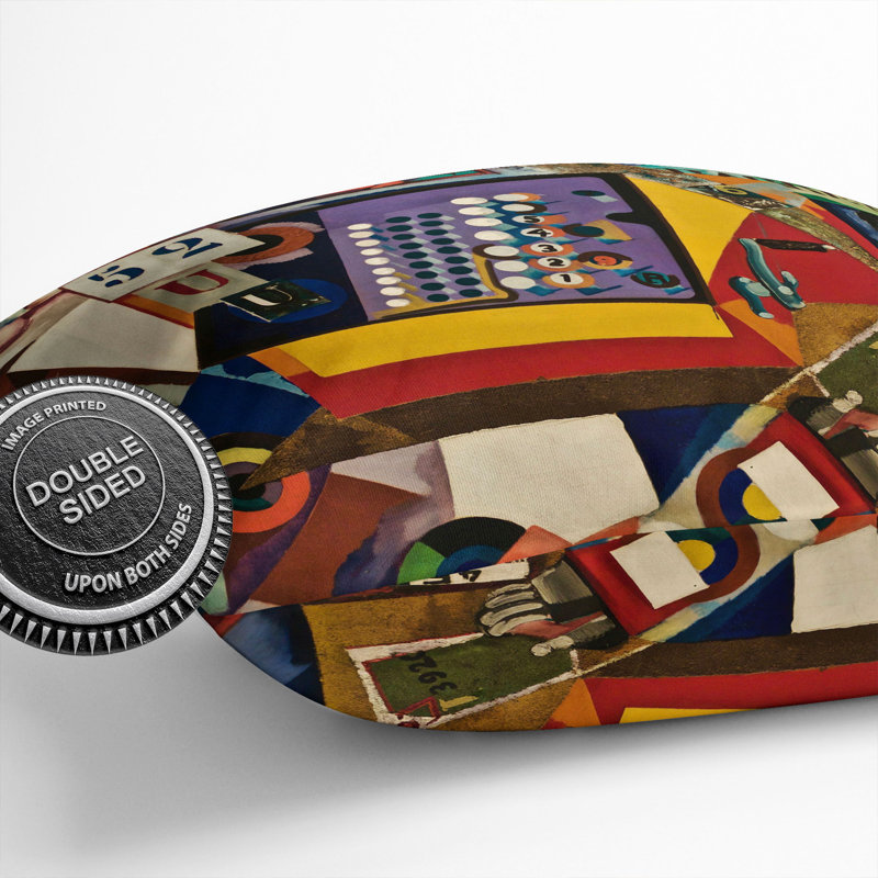 Composition Vol.3 Square Throw Cushion, 40cm H x 40cm W x 15cm D