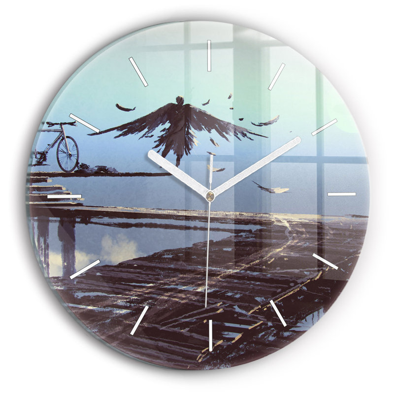 Glass Wall Clock