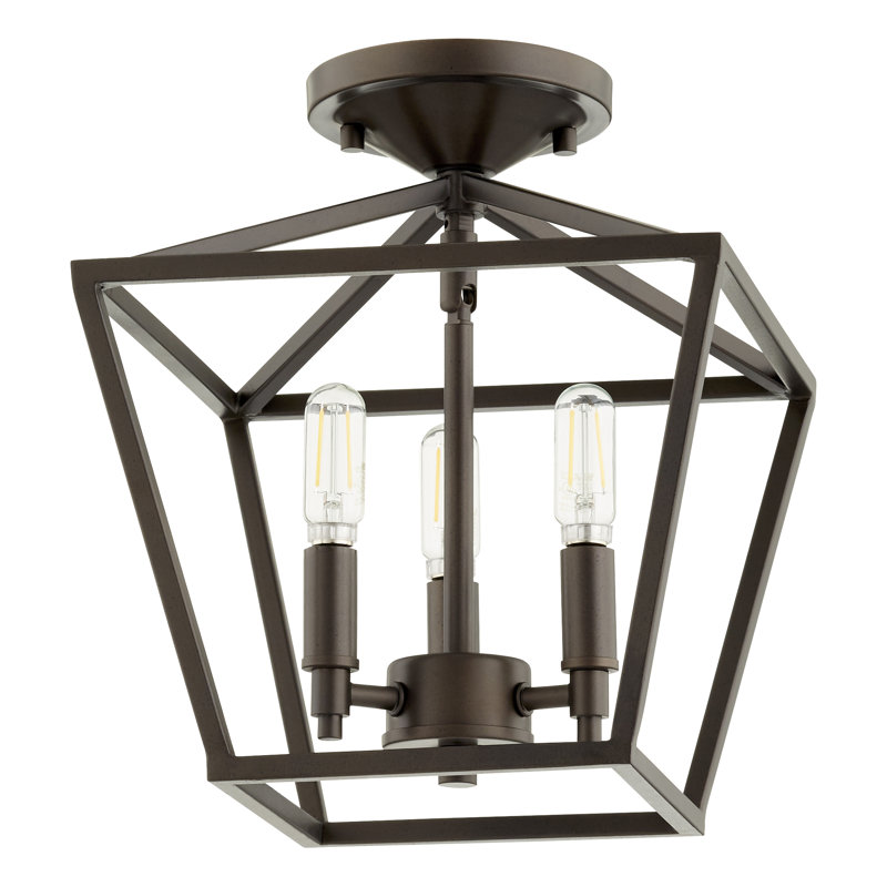 Arletta Semi Flush Mount, Oiled Bronze