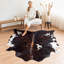 Tapis en cuir de vache tricolore foncé-315162464