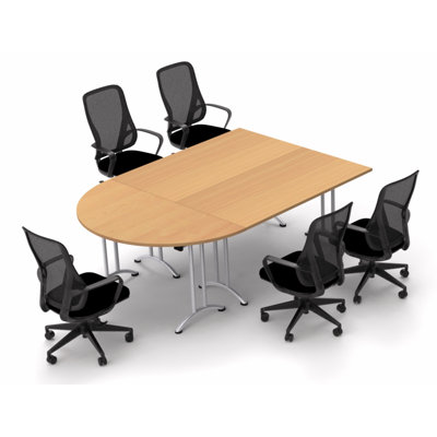 Havana 5 Person Conference Meeting Tables with 5 Chairs Complete Set by Symple Stuff