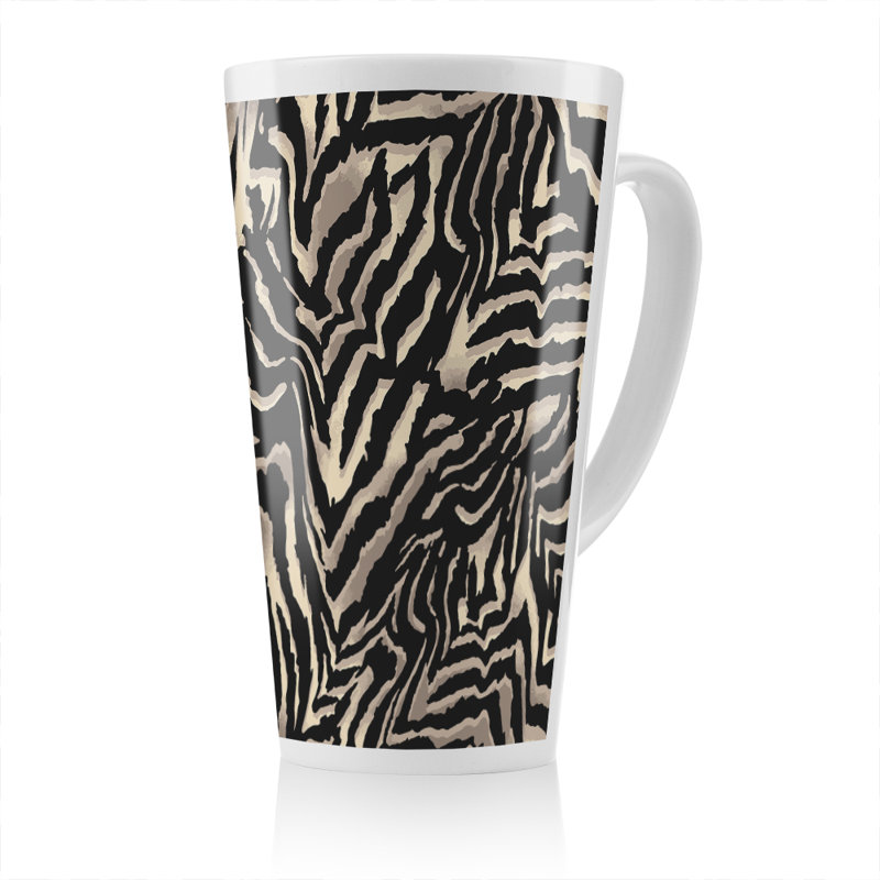 Zebra Print Latte Mug